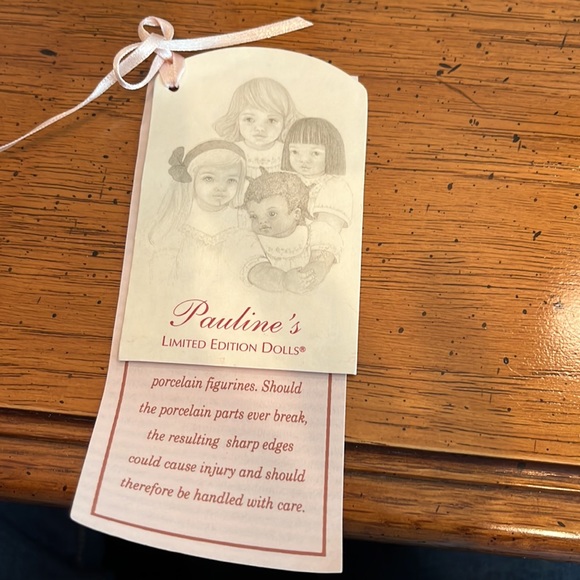 Paulines Limited addition Doll, Allie, porcelain 8” collector item - Plus 2 free - Picture 4 of 13